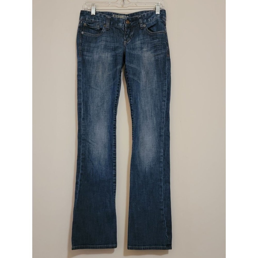Express Zelda Barely Boot Jeans Sz 0r - image 1